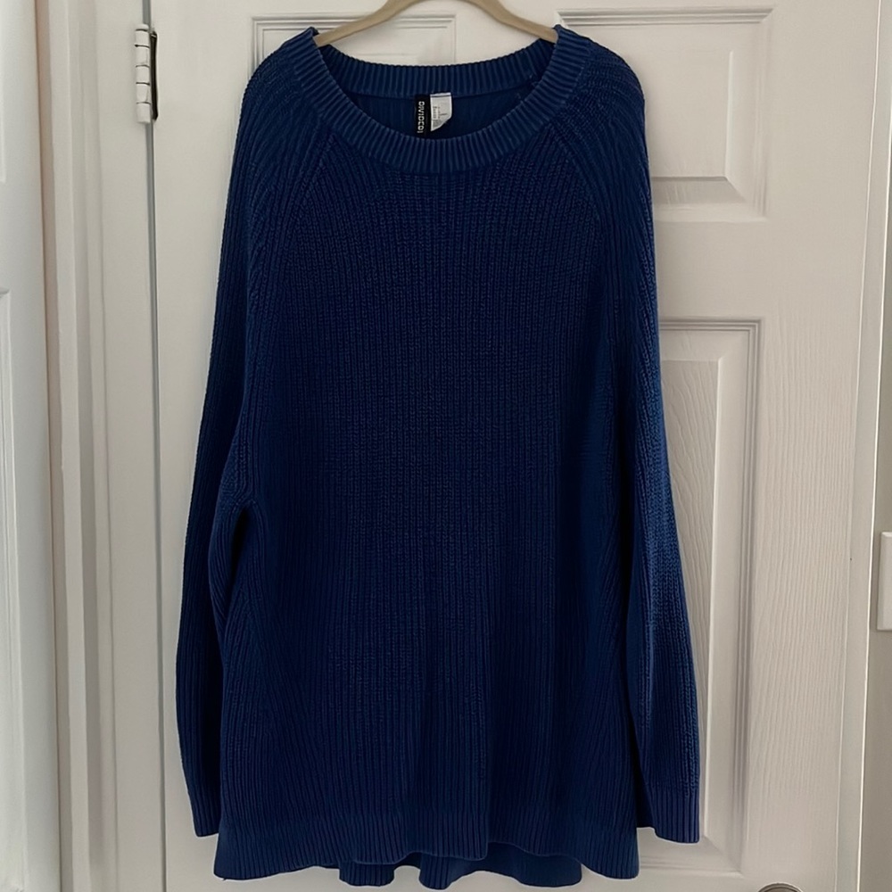 Divided by H&M Oversized Blue Sweater